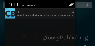 Commercial Break notification