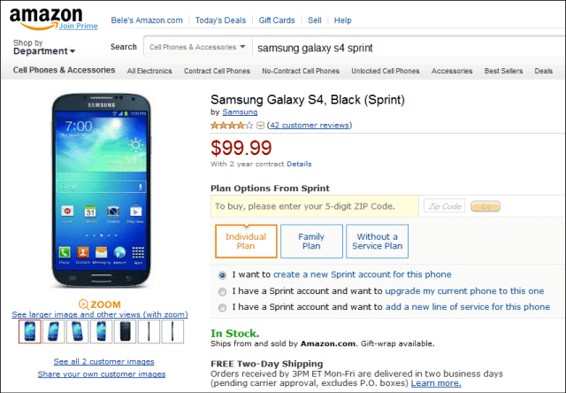 Sprint Samsung Galaxy S4