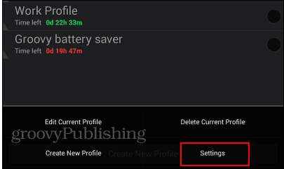 Smart Battery Saver settings menu