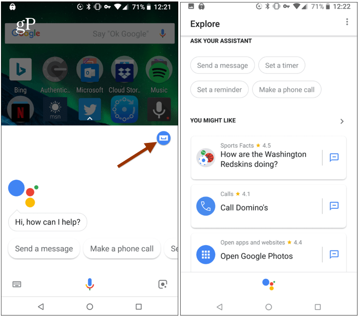 Google Assistant Explore