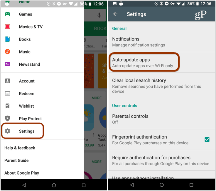 How to Choose Between Manual or Automatic Updates of Android Apps