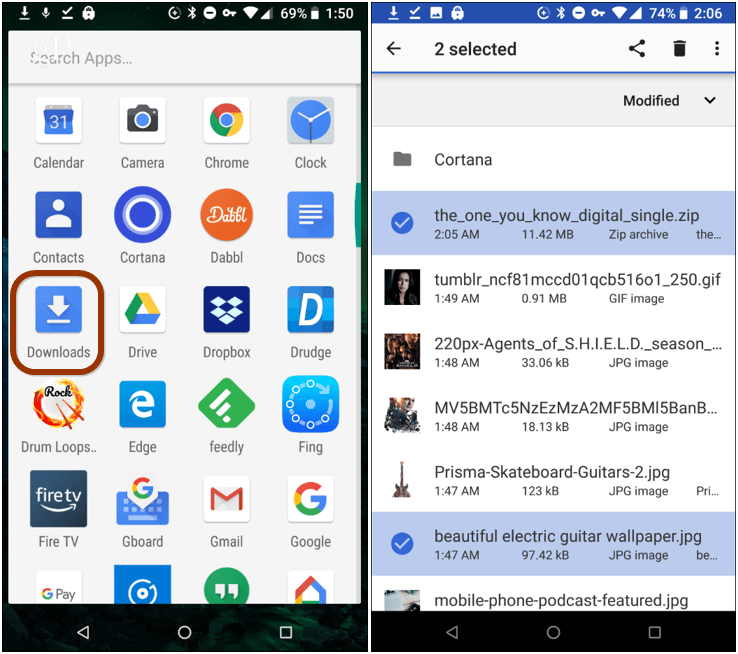 Clear Downloads Folder Android
