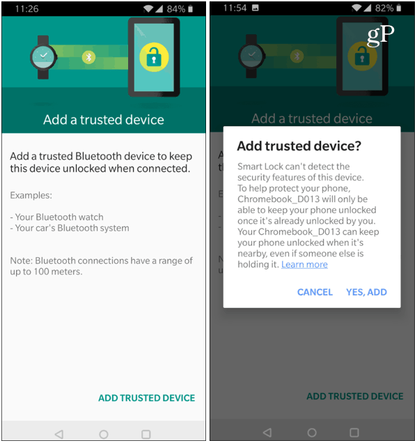 Add Chromebook Android Trusted Device